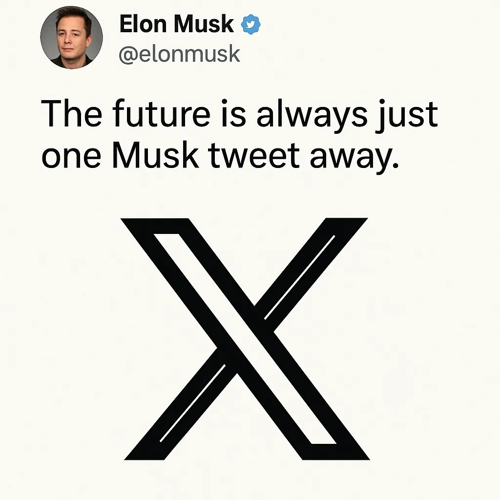 Feature image for “The Future Is Always Just One Musk Tweet Away”.